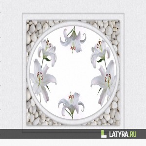 Потолок ПВХ Апласт Лилия 2500х2000х9 мм
