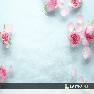 Потолок ПВХ Апласт Ледяная роза 2000х2000х9 мм