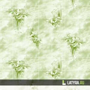 Стеновая панель ХДФ Апласт Букет цветов Папирус 2440х1220х3 мм