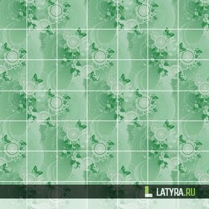 Стеновая панель ХДФ Апласт Фантазия Мята 2440х1220х3 мм