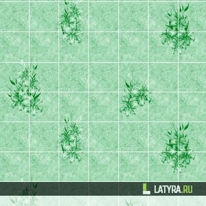 Стеновая панель ХДФ Апласт Лилия Изумруд 2440х1220х3 мм