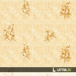 Стеновая панель ХДФ Апласт Лилия Песок 2440х1220х3 мм