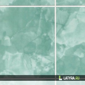 Стеновая панель ХДФ Апласт Малахит Морская волна 2440х1220х3 мм