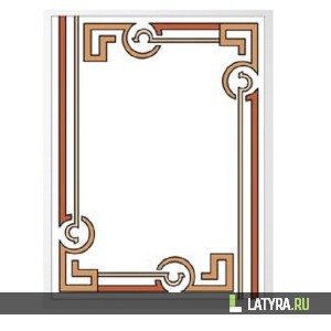 Витраж зеркальный 8002